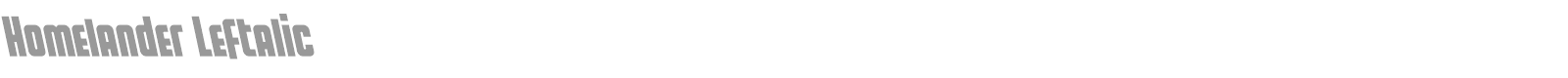Homelander font preview