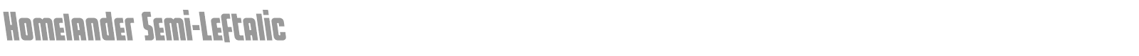 Homelander font preview