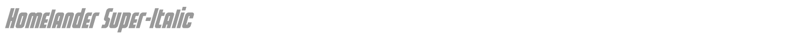 Homelander font preview