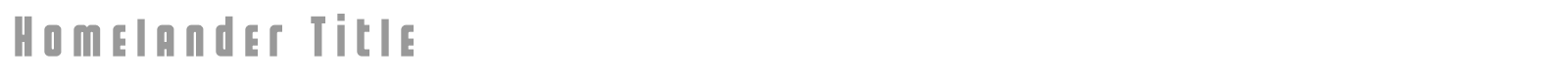Homelander font preview