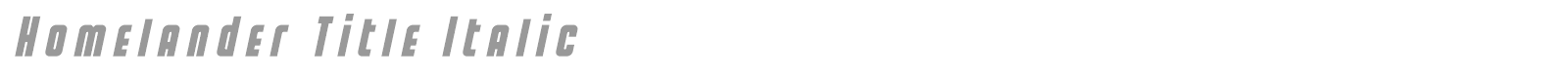 Homelander font preview