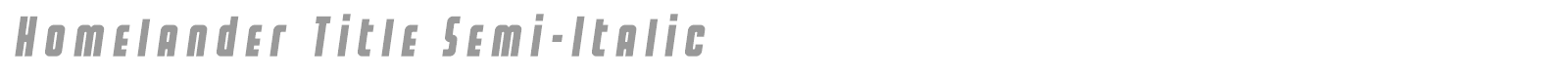 Homelander font preview