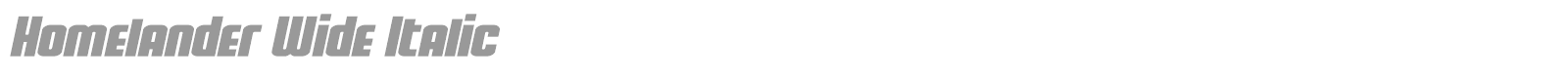 Homelander font preview