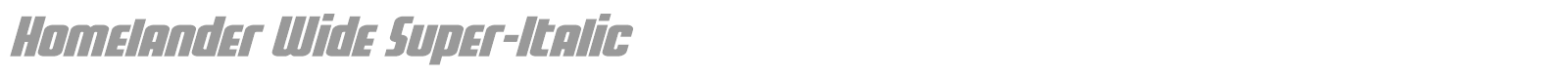 Homelander font preview