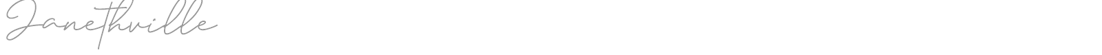 Janethville font preview