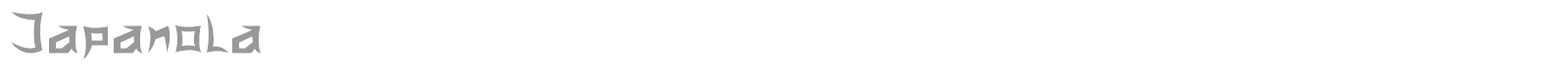 Japanola font preview