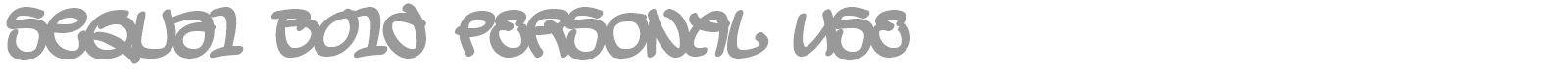Sequal font preview