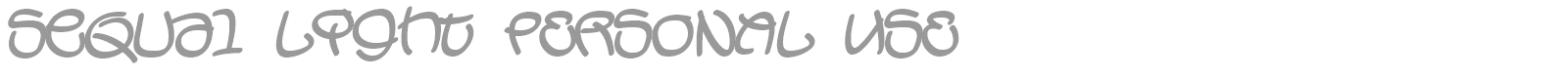 Sequal font preview
