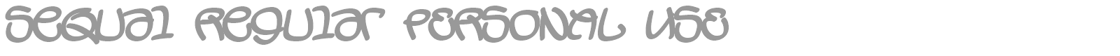Sequal font preview