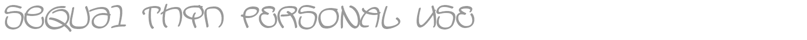 Sequal font preview