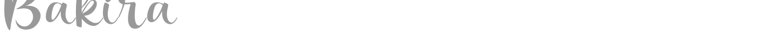 Bakira font preview