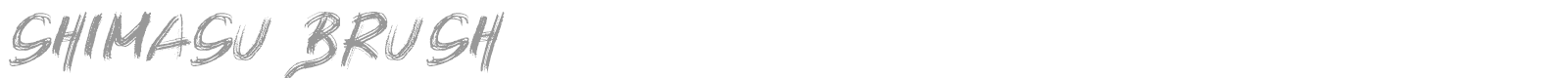 Shimasu font preview