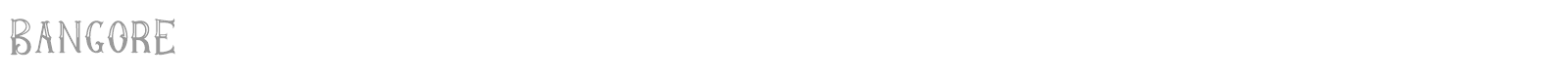 Bangore font preview