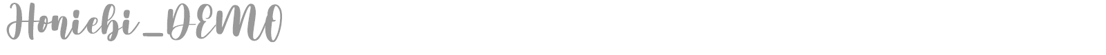 Honiebi font preview