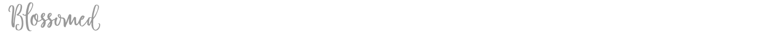 Blossomed font preview