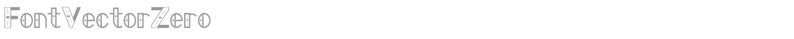 Font Vector Zero font preview