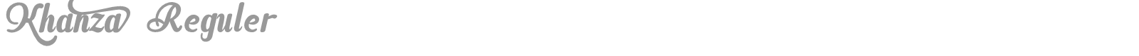 Khanza font preview