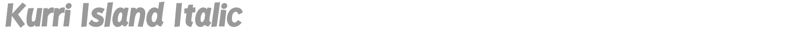 Kurri Island font preview