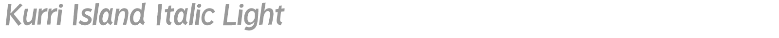 Kurri Island font preview