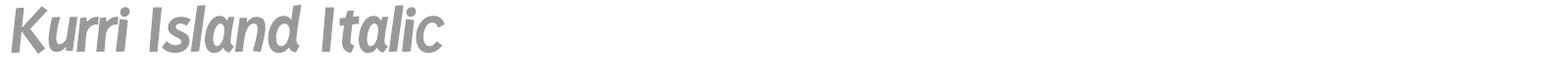 Kurri Island font preview