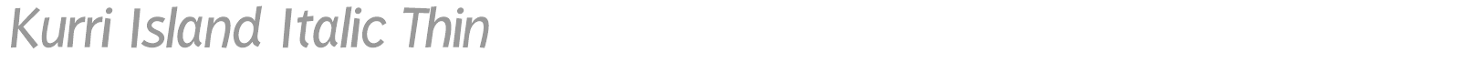 Kurri Island font preview