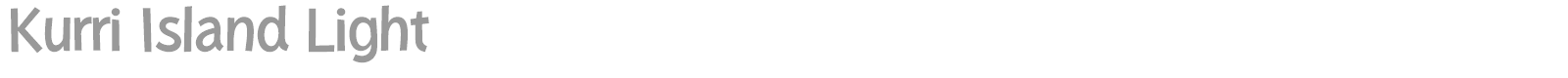 Kurri Island font preview