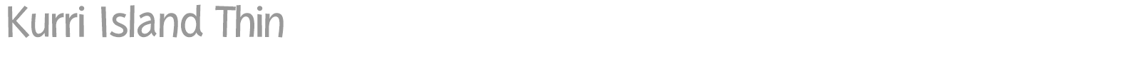 Kurri Island font preview