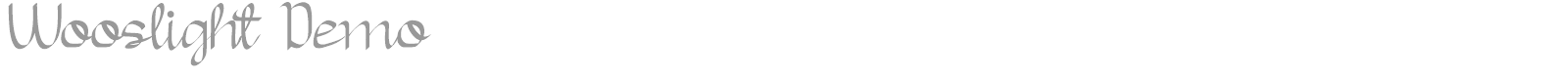 Wooslight font preview