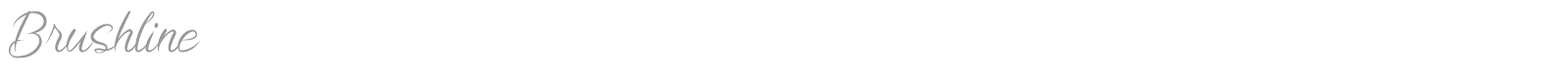 Brushline font preview