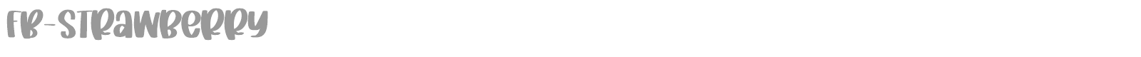 FB Strawberry font preview