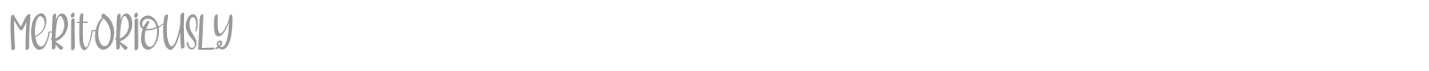 Meritoriously font preview