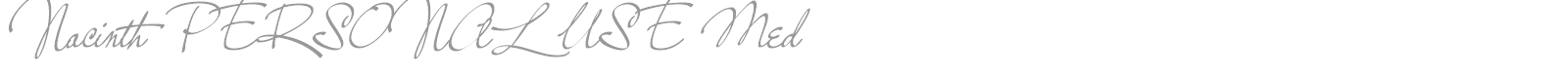 Nacinth font preview