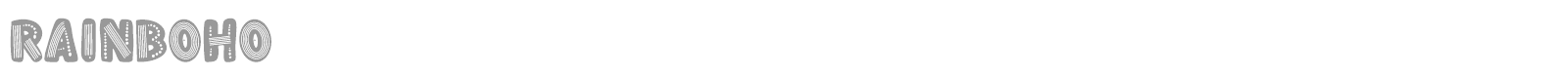 Rainboho font preview
