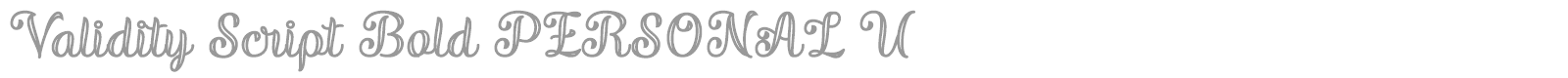 Validity Script font preview