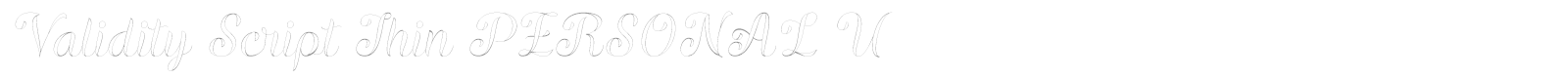 Validity Script font preview