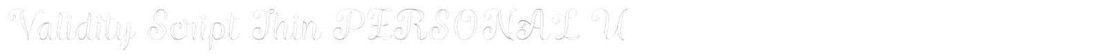 Validity Script font preview