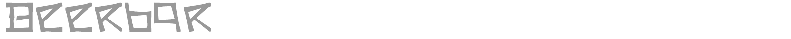 Beerbar font preview