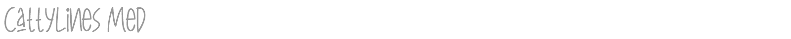 Catty Lines font preview