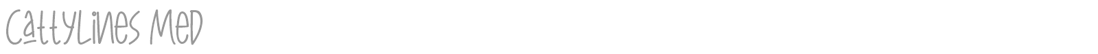 Catty Lines font preview