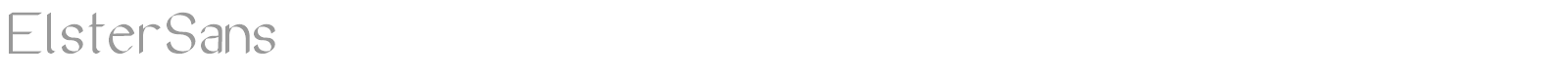 Elster Sans font preview