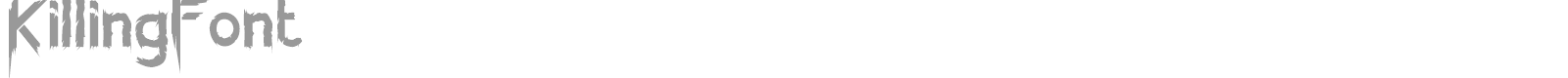 Killing Font font preview