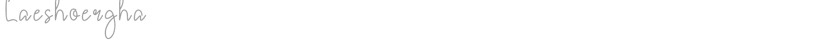 Laeshoergha font preview