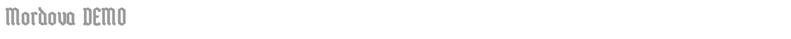 Mordova font preview