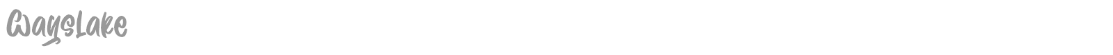Wayslake font preview