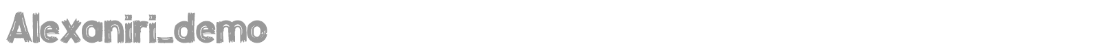 Alexaniri font preview