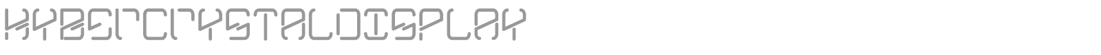 Kyber Crystal font preview