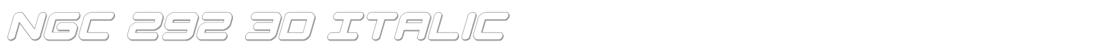 NGC 292 font preview