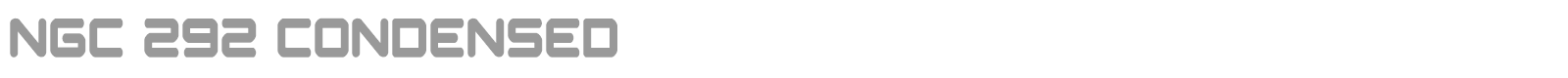 NGC 292 font preview