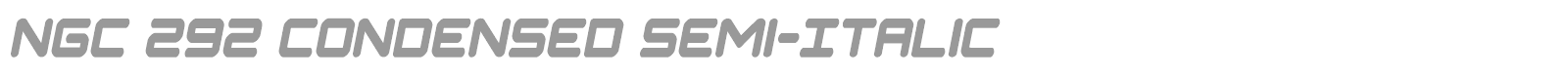 NGC 292 font preview