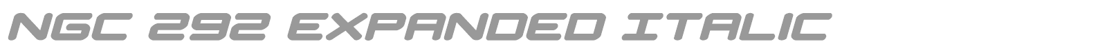 NGC 292 font preview